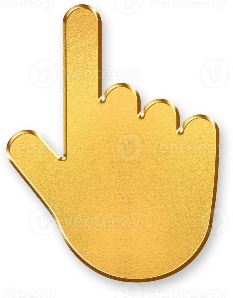 Gold Mouse Icon 3D Glossy Golden Computer Mouse Symbol with Metallic Shine and Shadowed Effect for Navigation, Clicking, Tech Accessories, and Digital Operations png