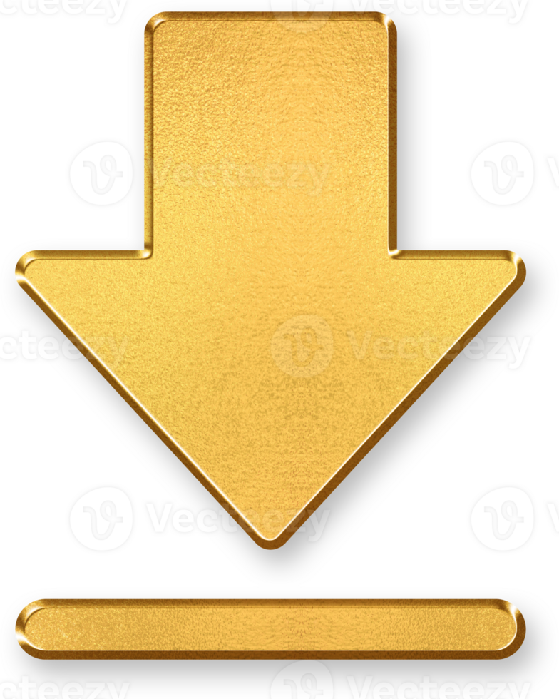 Gold Data Storage Icon 3D Glossy Golden Server Stack Symbol with Metallic Shine and Shadowed Effect for Cloud Technology, File Management, and Digital Data Storage Concepts png