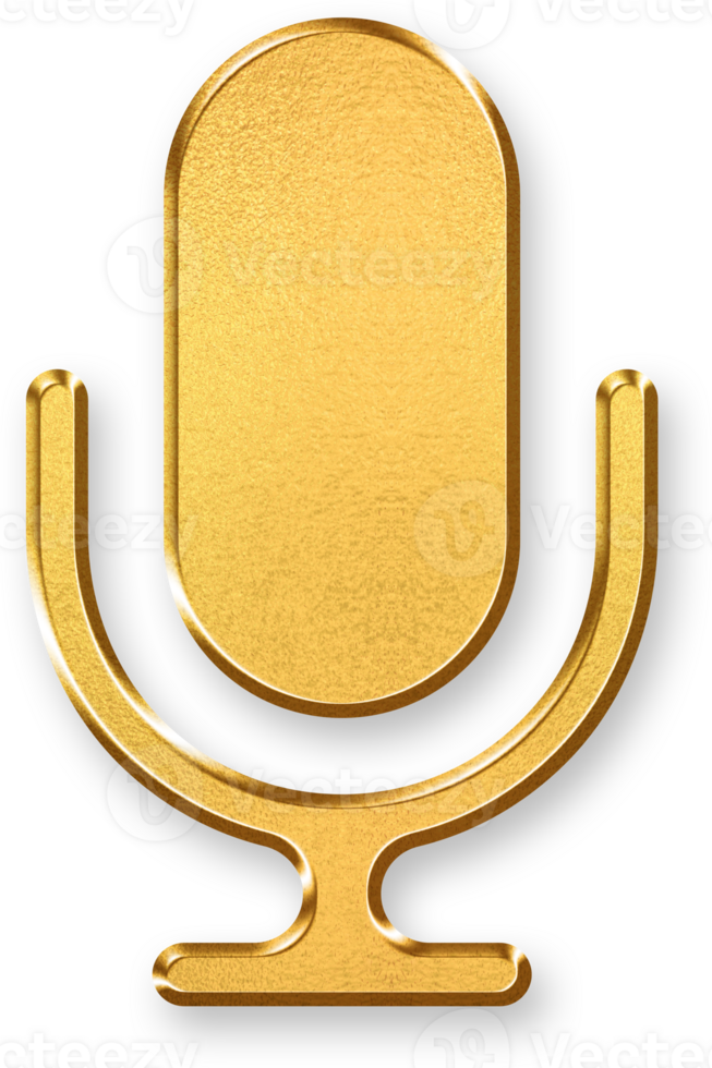 Gold Audio Icon 3D Glossy Golden Sound Symbol with Metallic Shine and Shadowed Effect for Volume, Music, Audio Control, and Multimedia Communication png