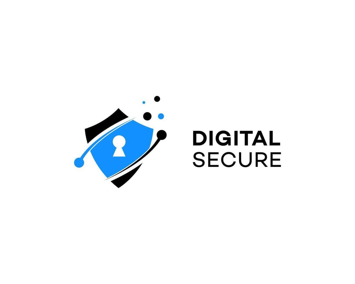 Digital Secure Shield Cyber Protection, Data Privacy, Network Security vector