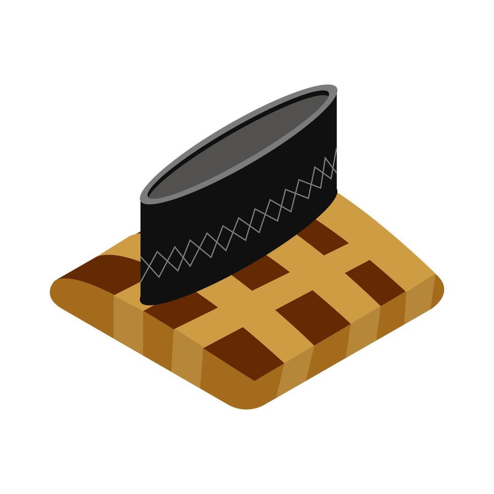 Checkered Cap Illustration vector