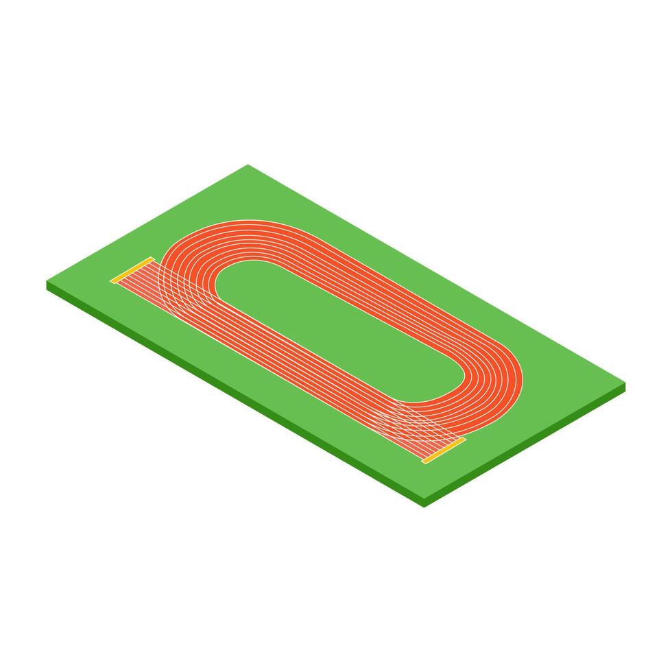 Interval Running Track Illustration vector