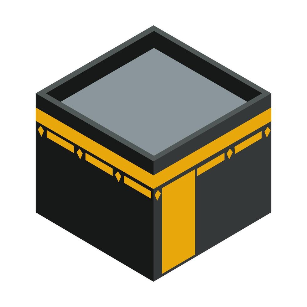 Kaaba Cube Illustration vector