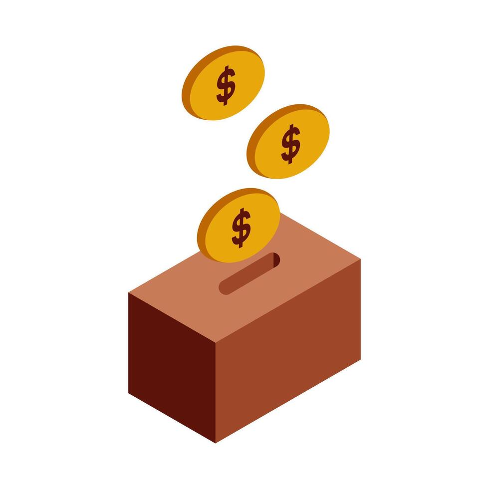 Donation Box Illustration vector
