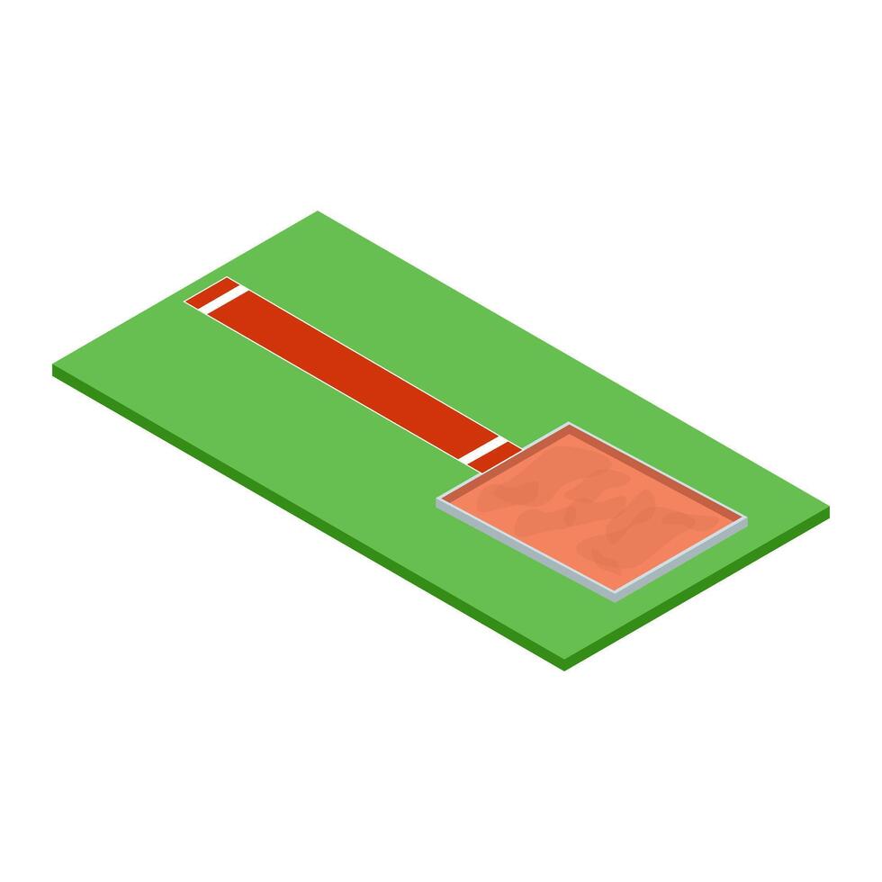 Long Jump Field Illustration vector