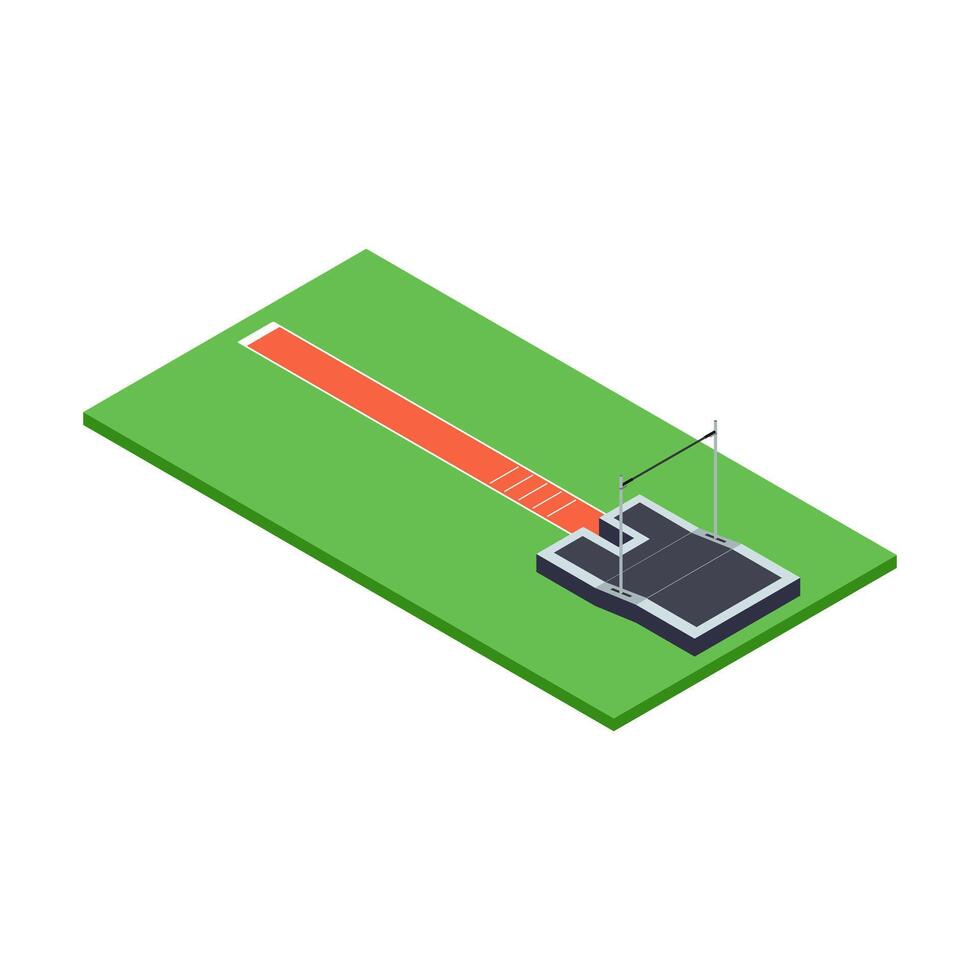 High Jump Pit Illustration vector