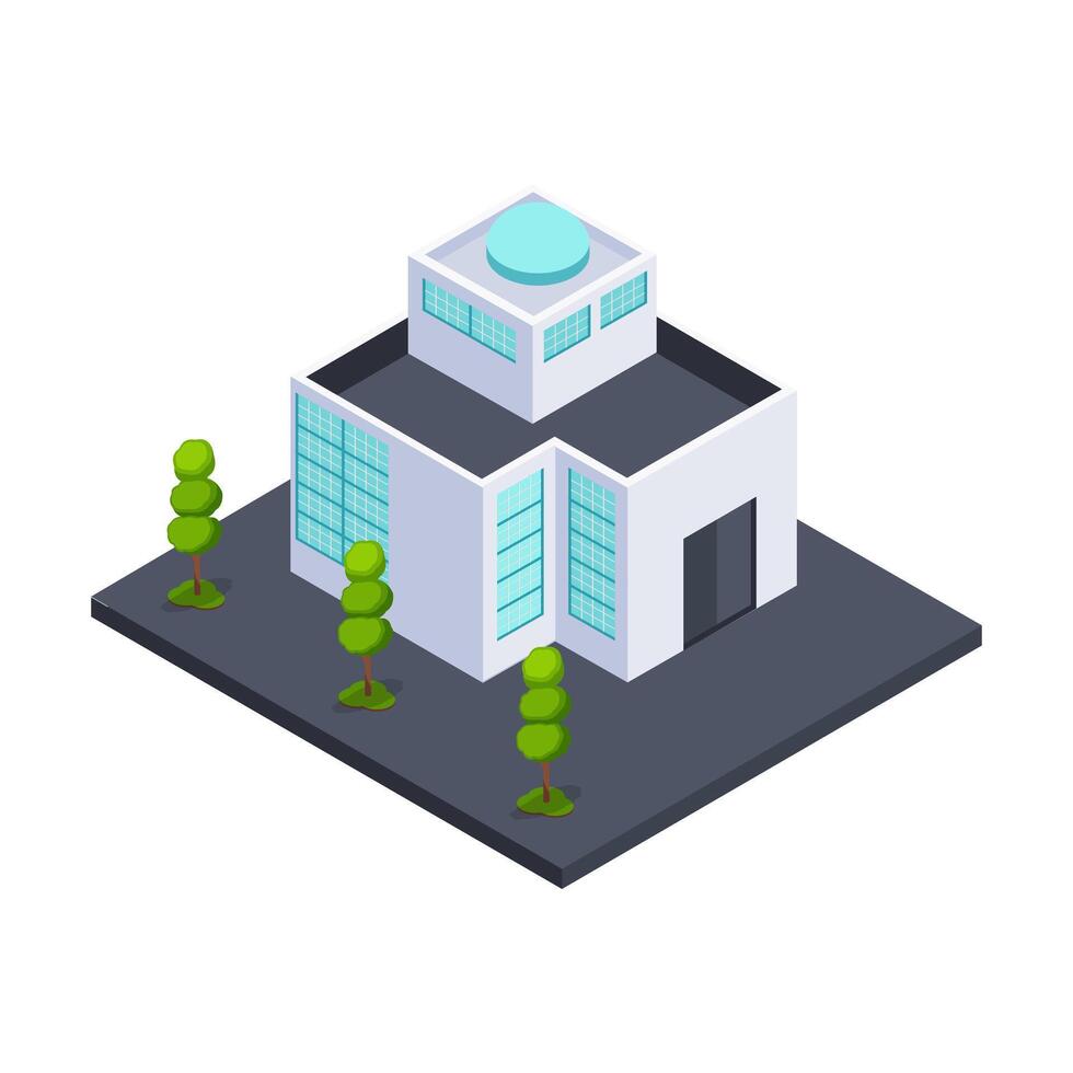 Futuristic Office Building vector