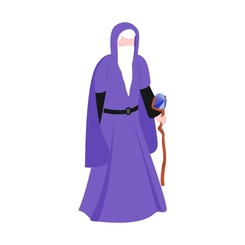 Cloaked Figure Isometric vector