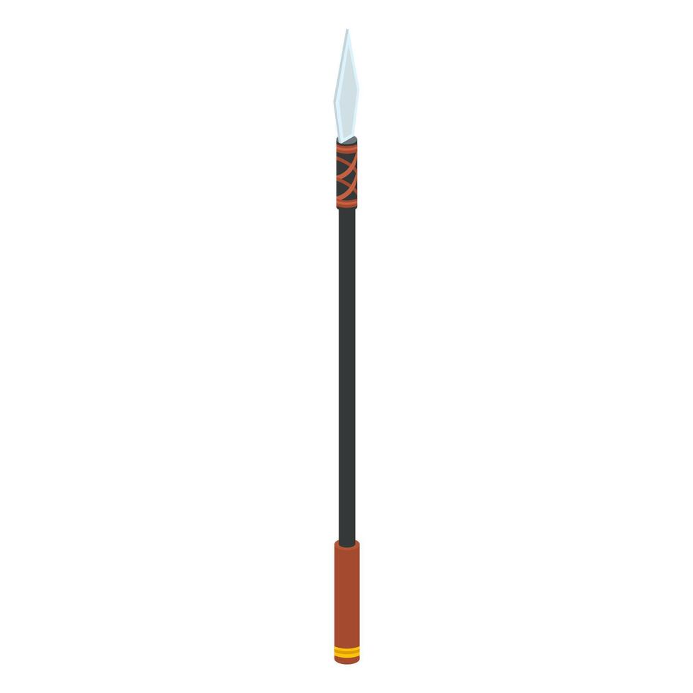 Spear Weapon Game Isometric vector