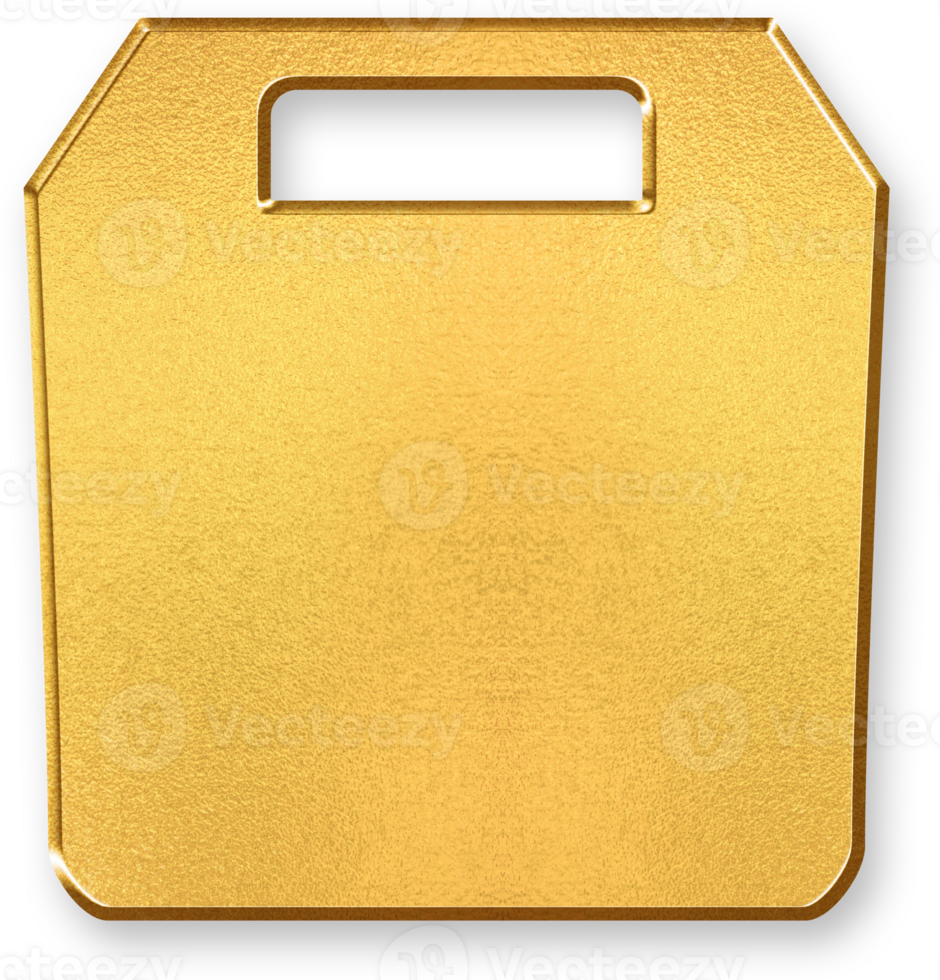 Gold Restaurant Food Icon 3D Glossy Golden Cloche and Cutlery Symbol with Metallic Shine and Shadowed Style for Dining Services, Gourmet Cuisine, and Hospitality png