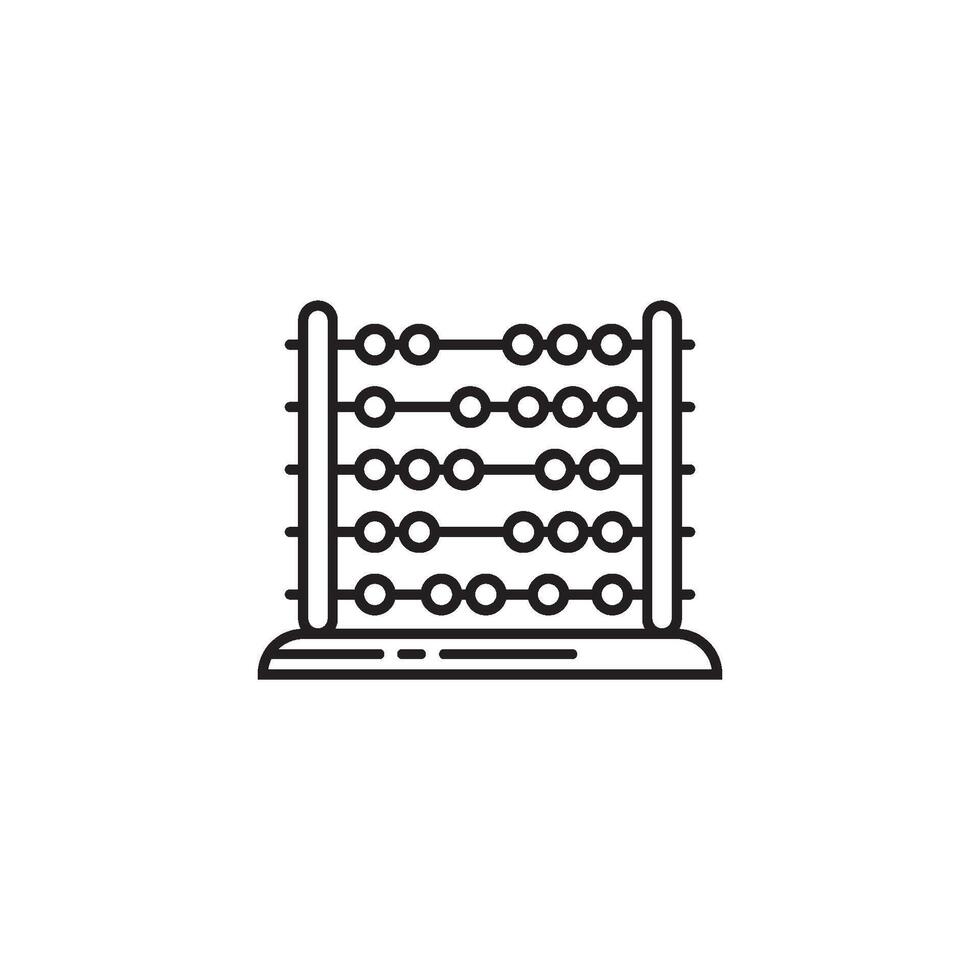 An abacus icon on a white background vector