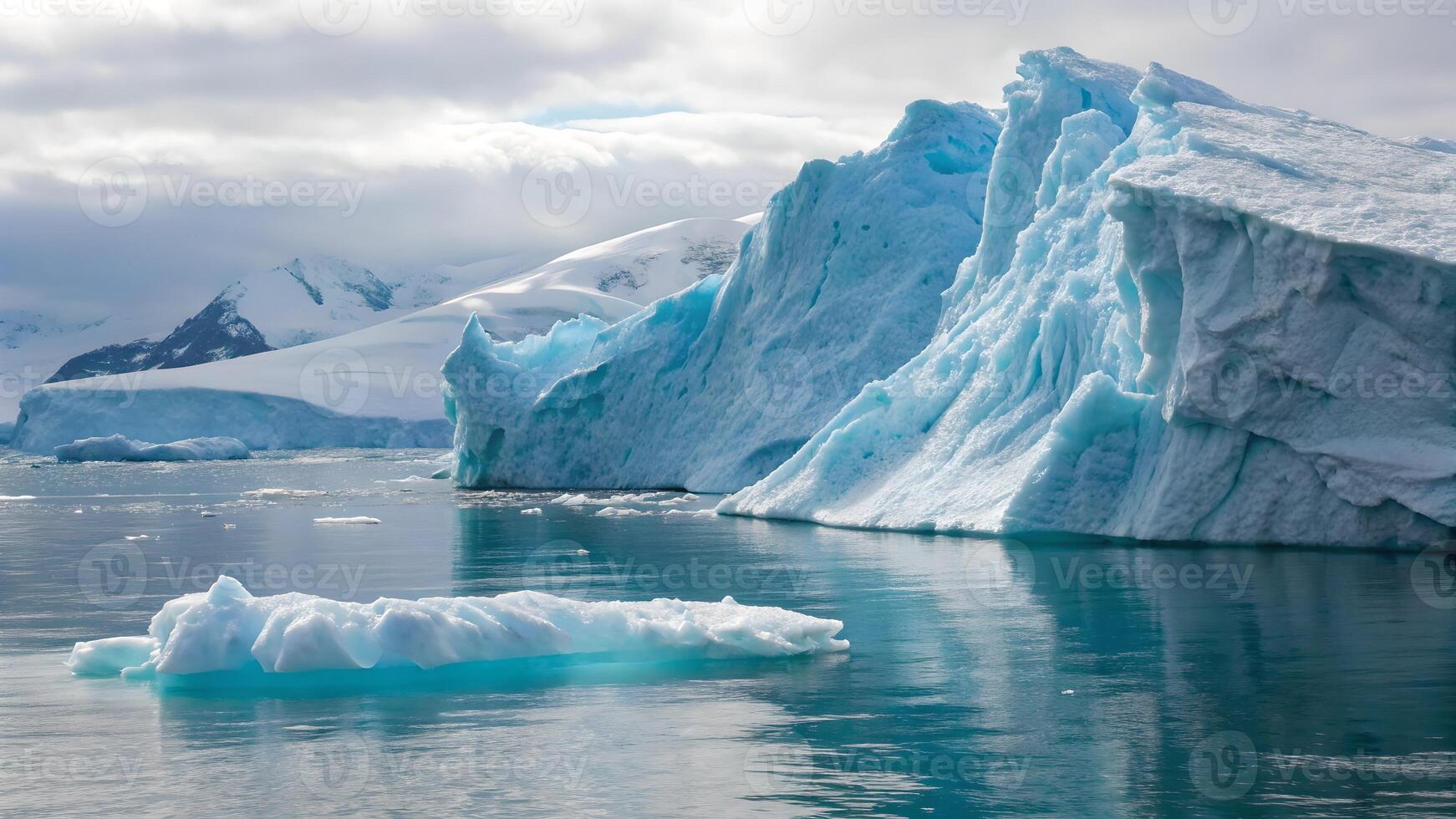 Giant Iceberg Majestic Glacier Landscape for Nature Enthusiasts and Travelers Seeking Stunning Arctic Photography Opportunities in the Wild, Perfect for Environmental Awareness Campaigns and photo