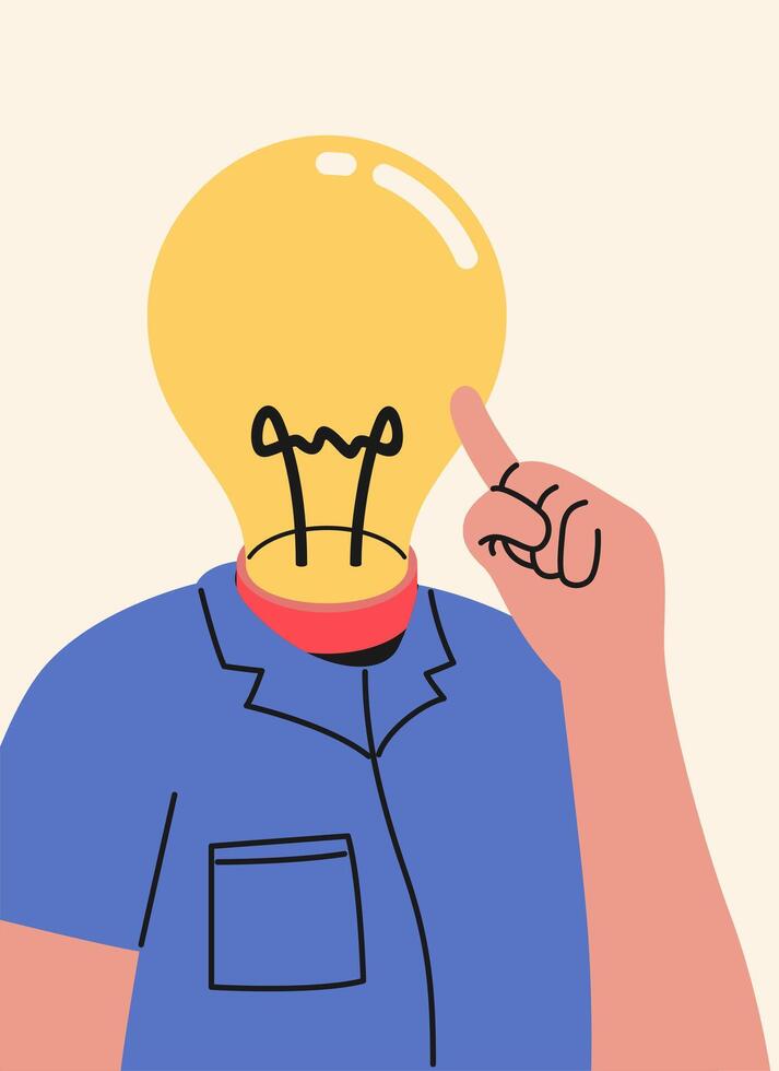 Conceptual Ideas Metaphor abstract Illustration vector