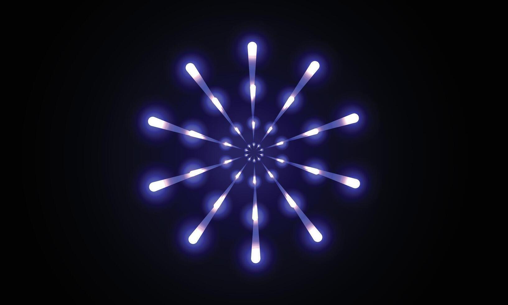 A blue light is shining on a black background vector