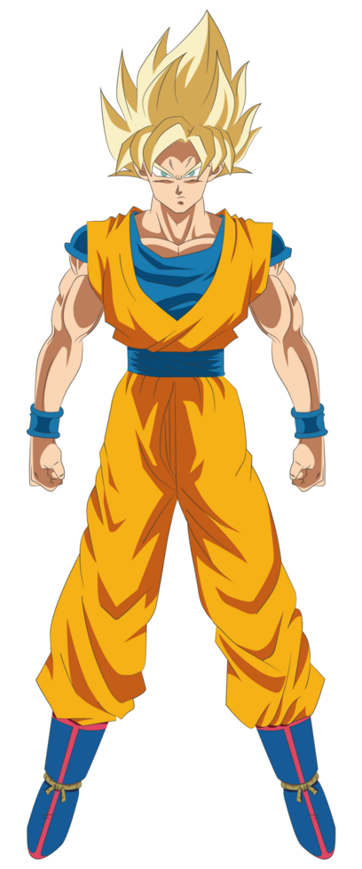 Super Saiyan Goku in Power Stance png