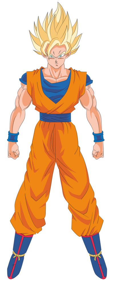 Super Saiyan 2 Goku Character Illustration png