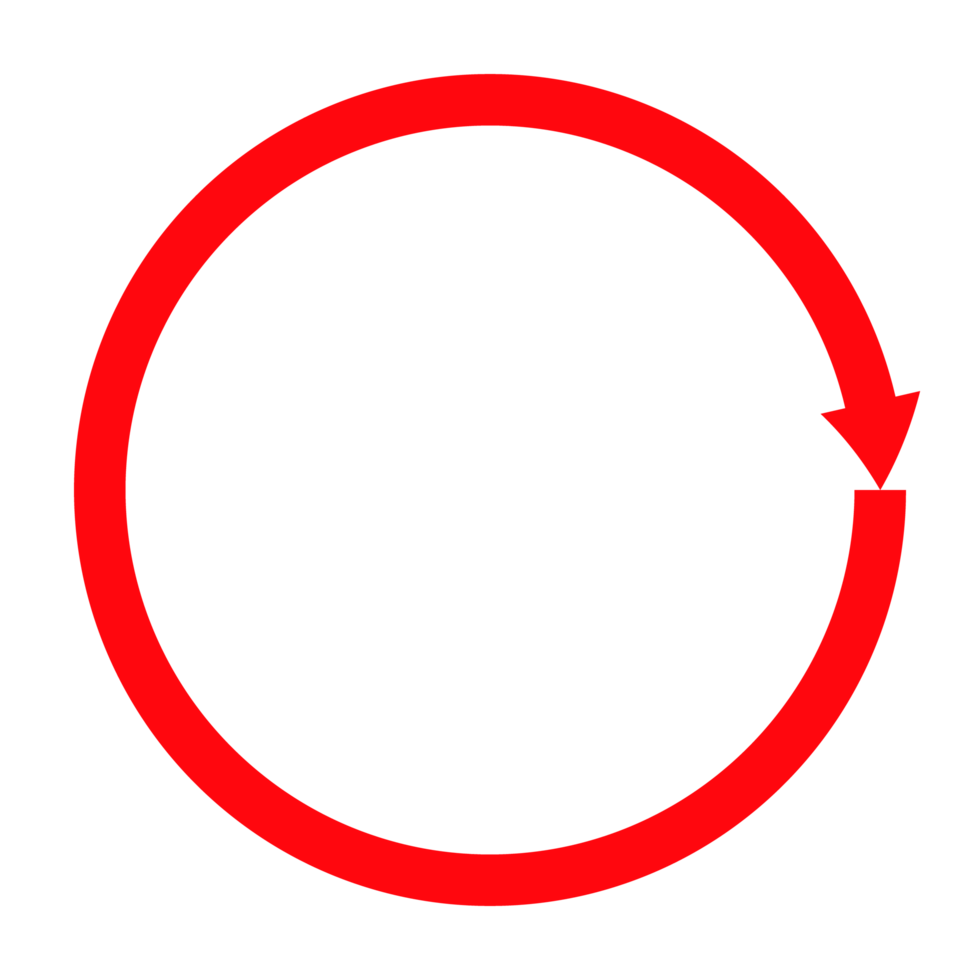 a red circle with arrows pointing in different directions png