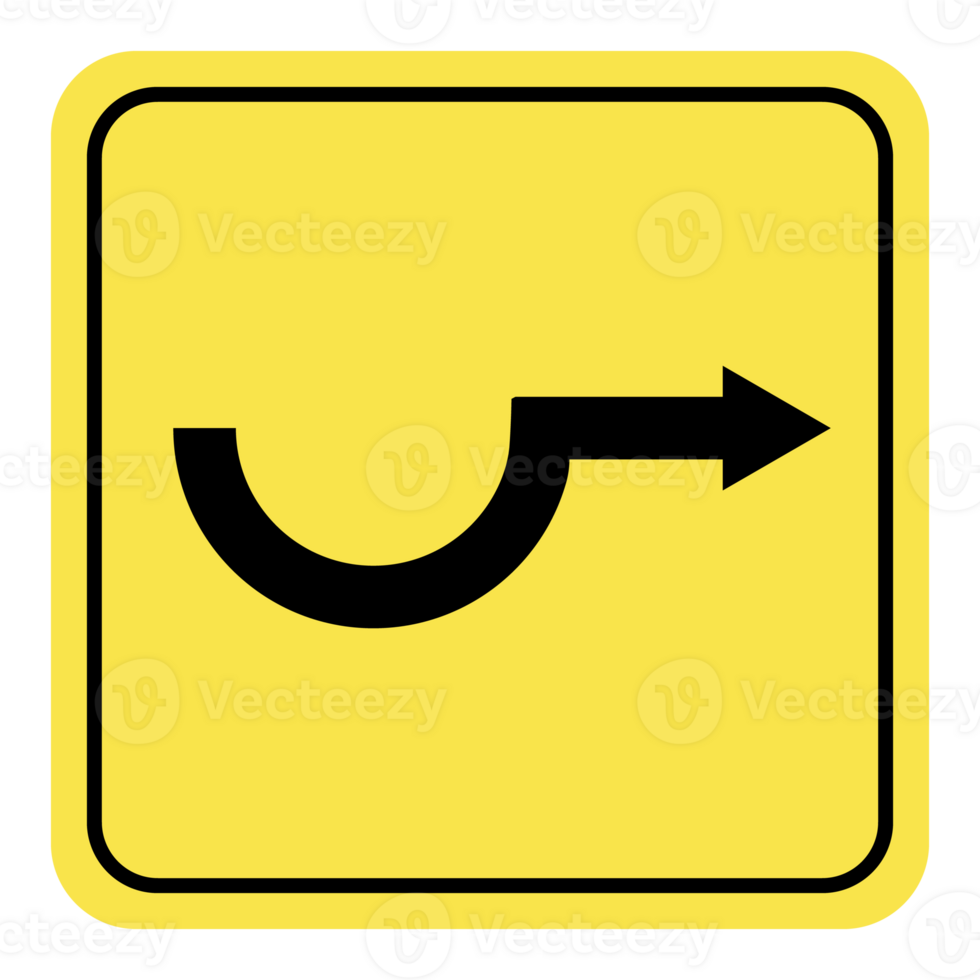 a yellow sign with an arrow pointing to the left png
