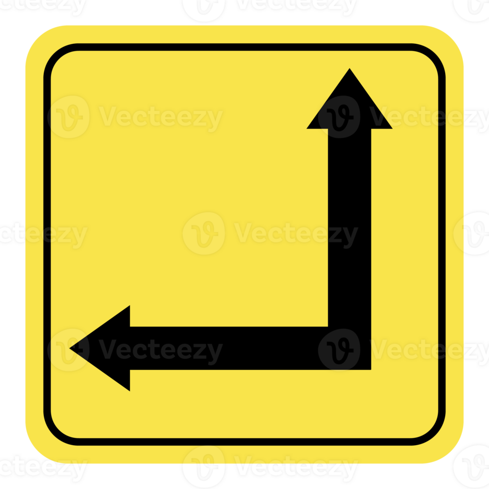 sign with an arrow pointing left png