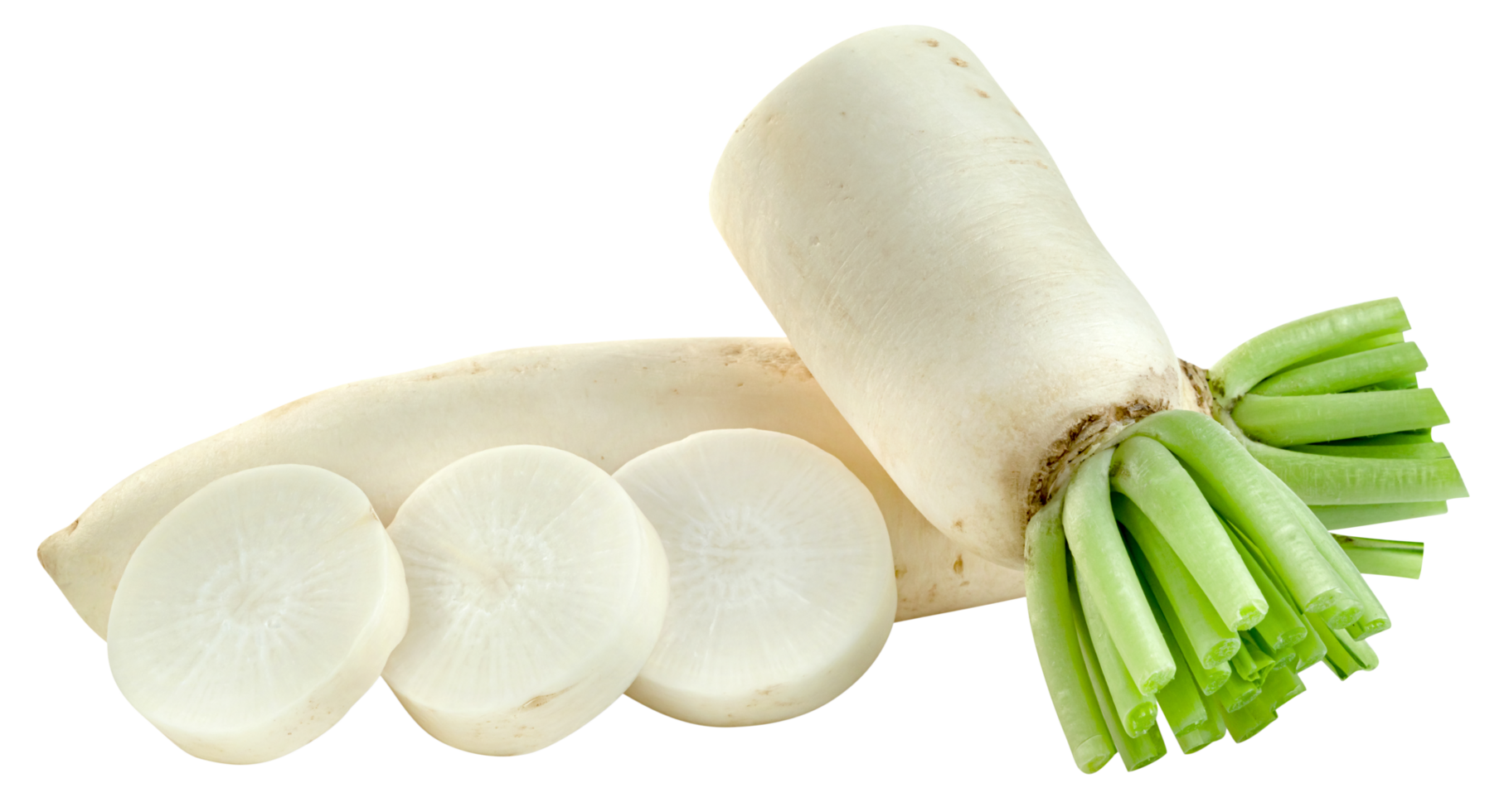 raw sliced Radish. png