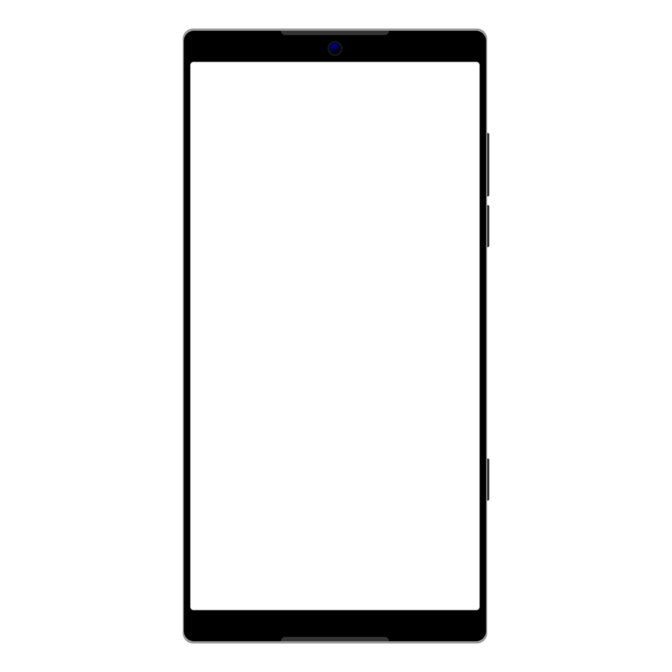 white screen smartphone png