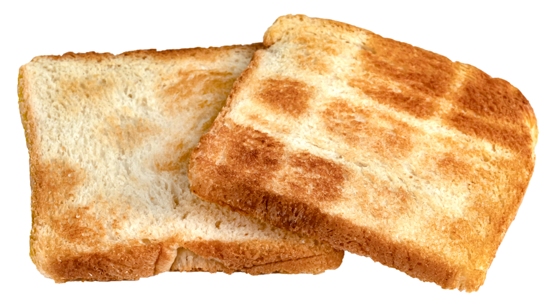 two Toasted slice bread png