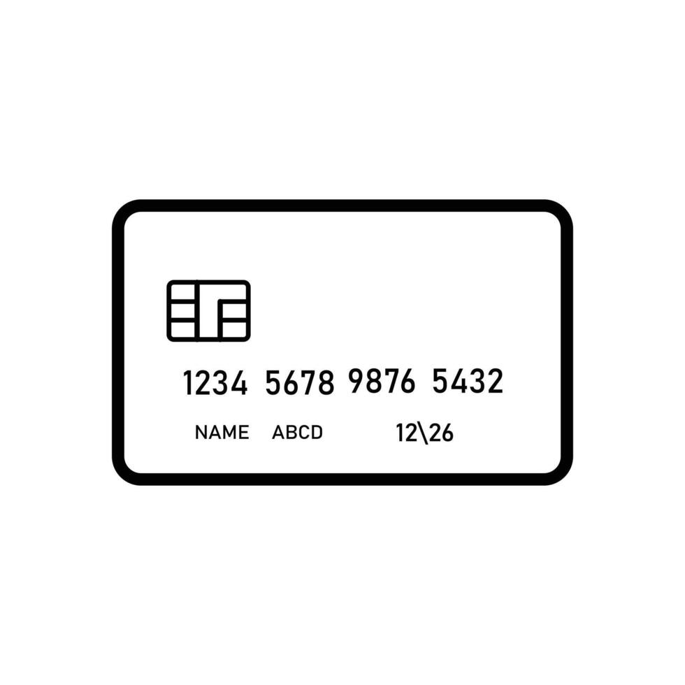 Credit Card Icon. Credit card payment icon vector
