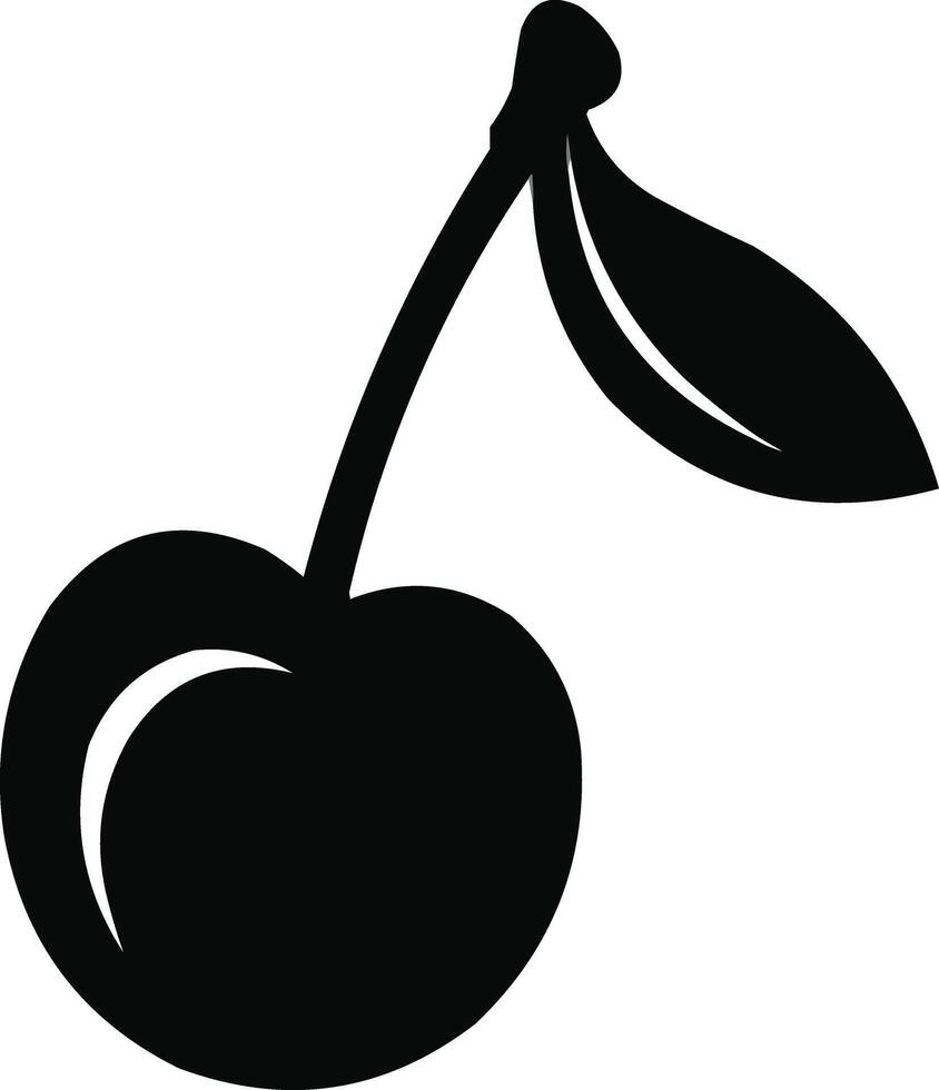 minimal cherry design, vector