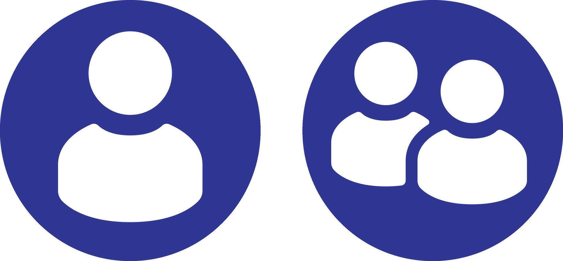 Avatar User icon set vector
