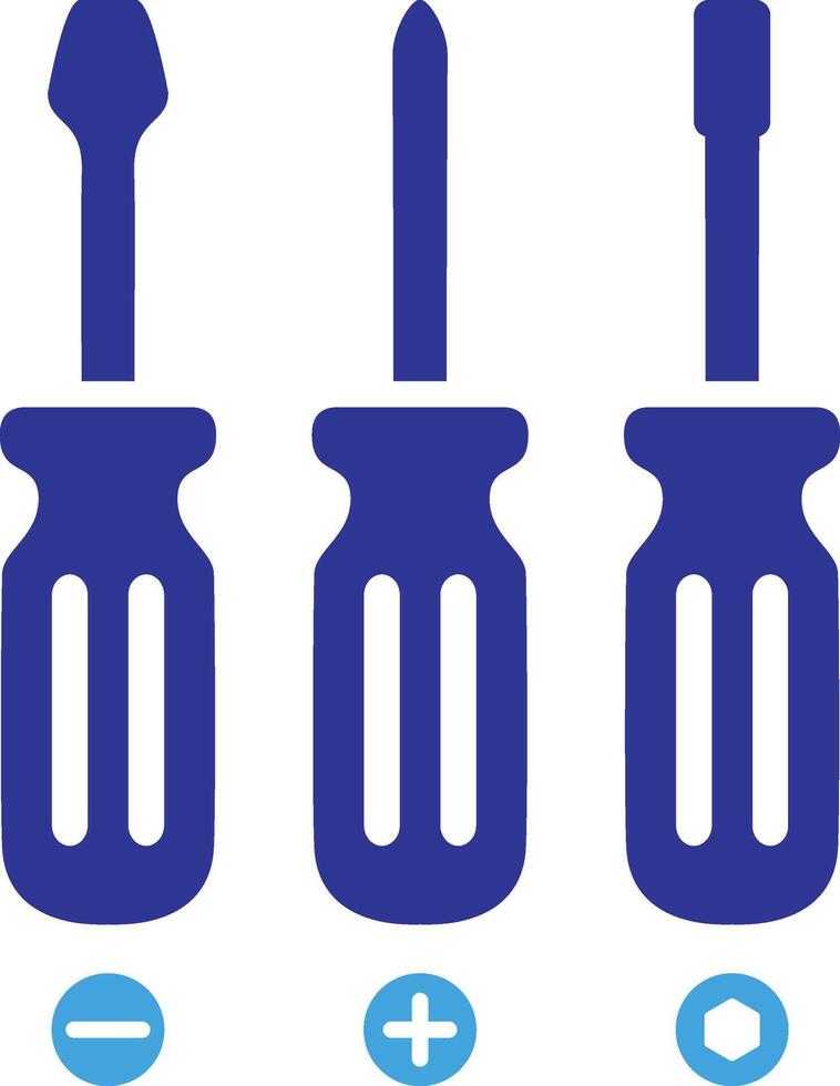 Screwdriver Icon. Renovation service concept. vector