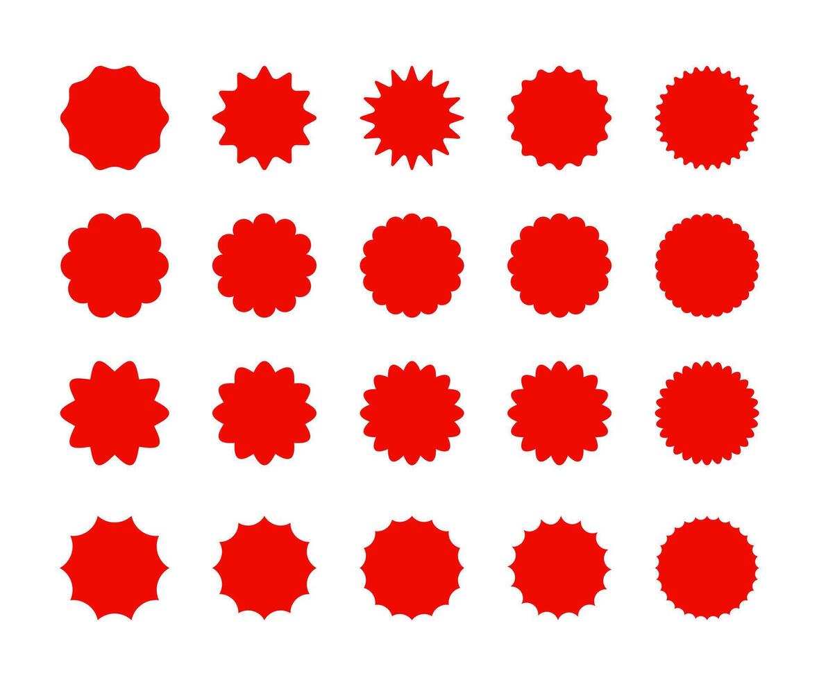 Badge Sticker Icon Set. Element of labels On White Background. vector