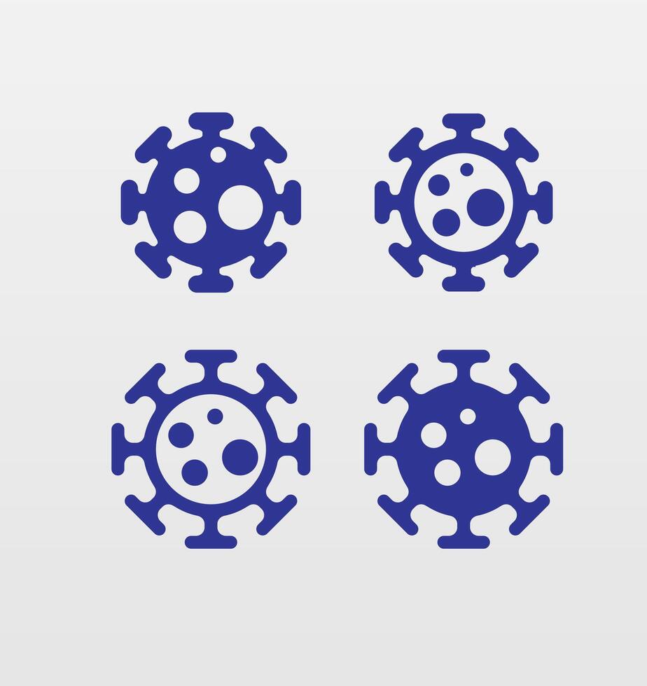 Virus icon in line style vector