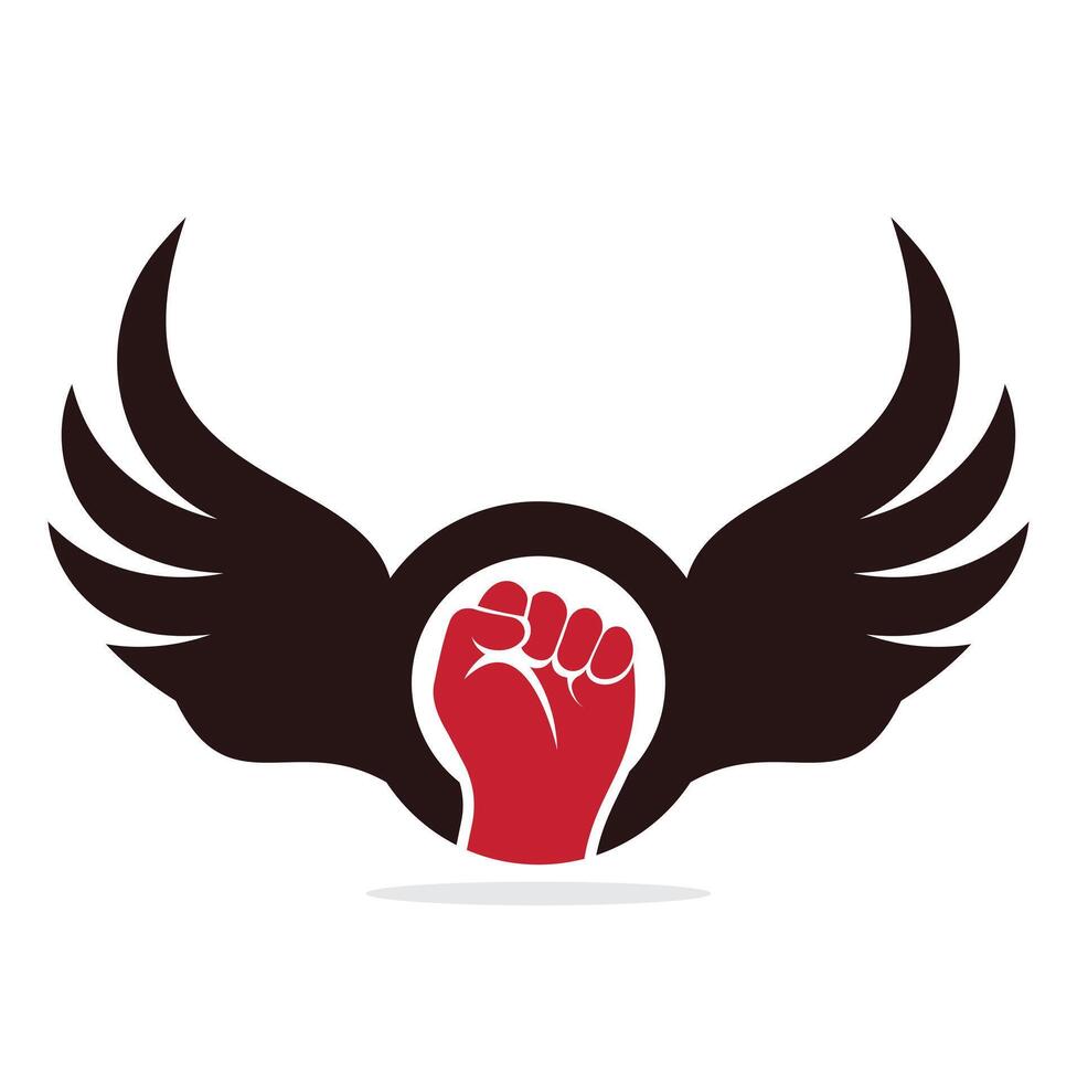 Wing fist design. vector