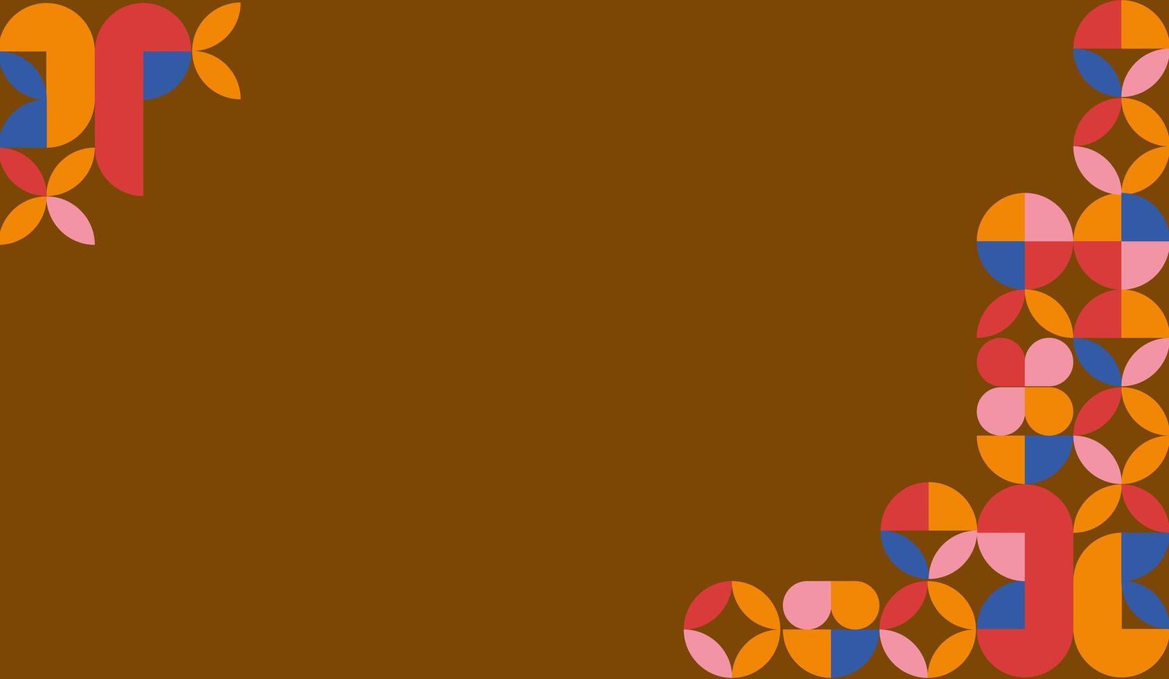 Abstract geometric design in warm colors perfect for vibrant backgrounds or modern digital artwork. Ideal for dynamic and creative projects. vector