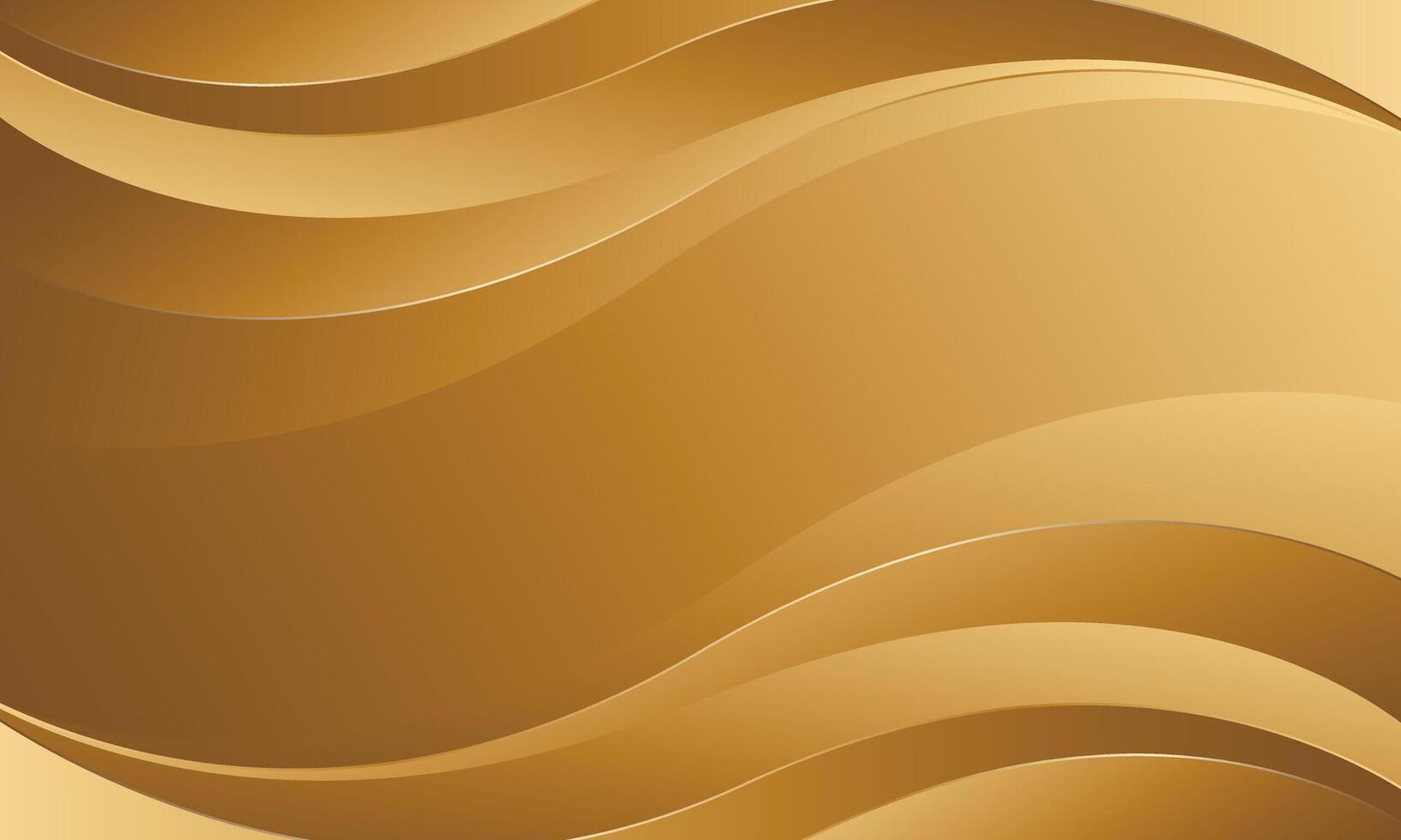 Elegant gold luxury background. Abstract wave shapes vector