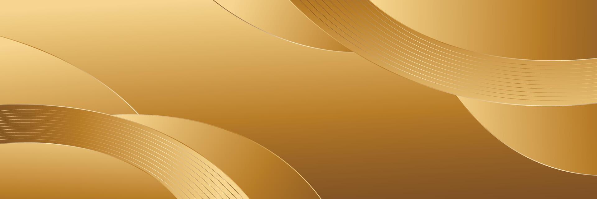 Abstract Gold luxury curve background vector