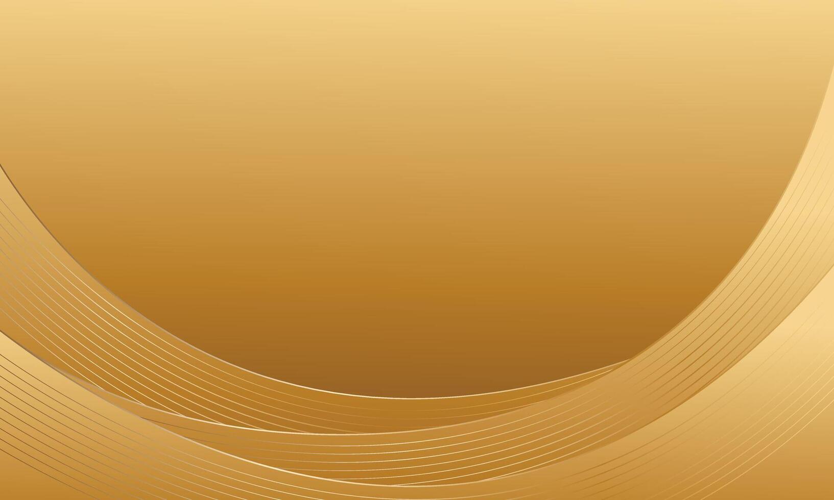 Simple abstract gold curved background vector