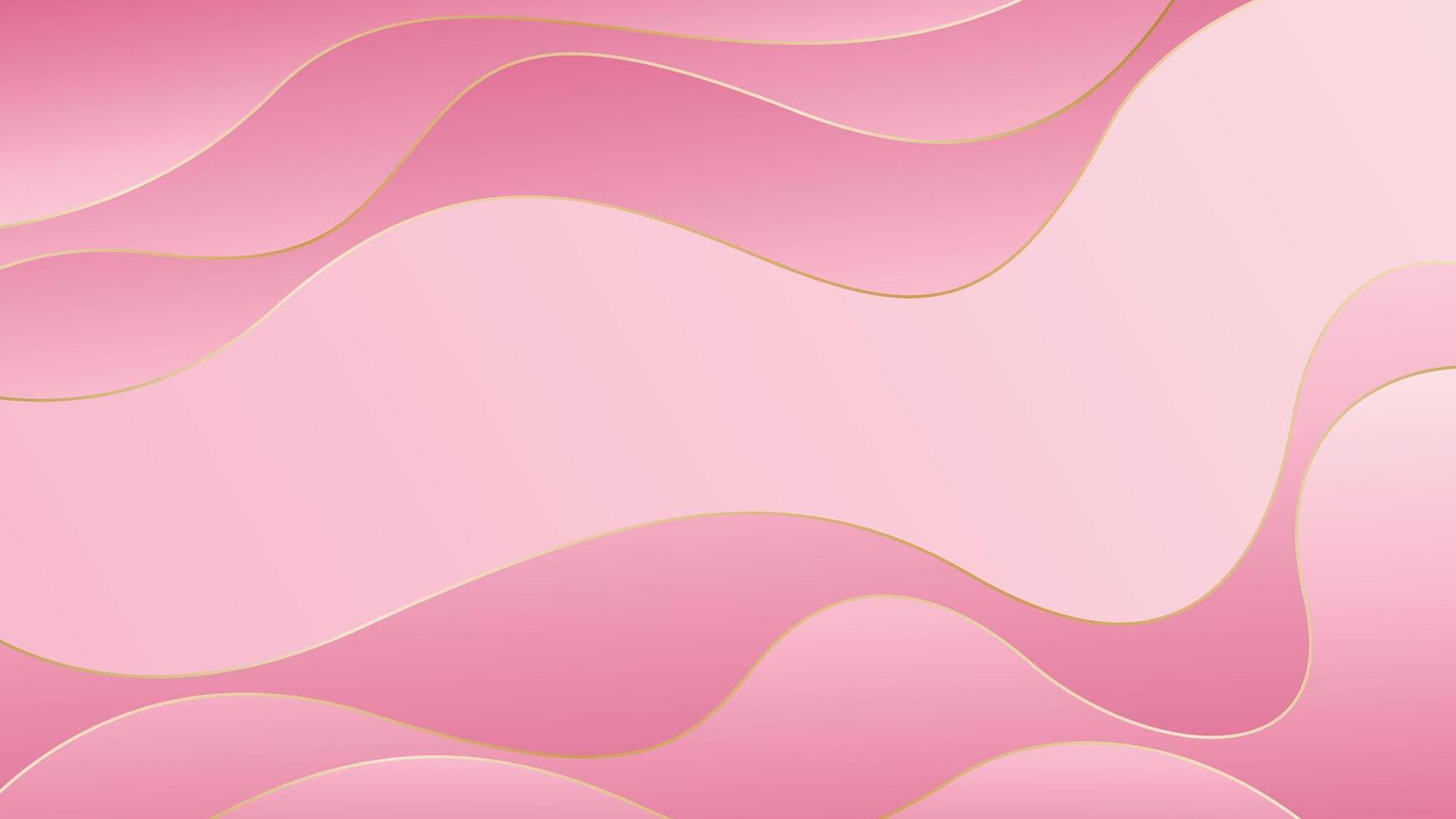 Abstract soft pink wave background vector
