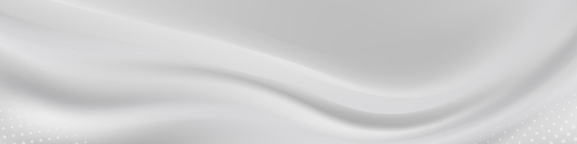 Abstract soft white flowing background vector