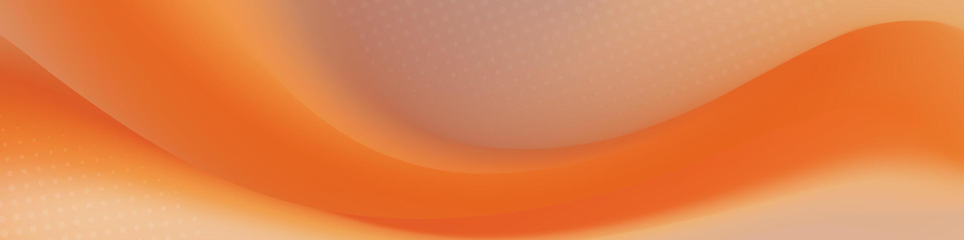 Abstract soft orange flowing background vector