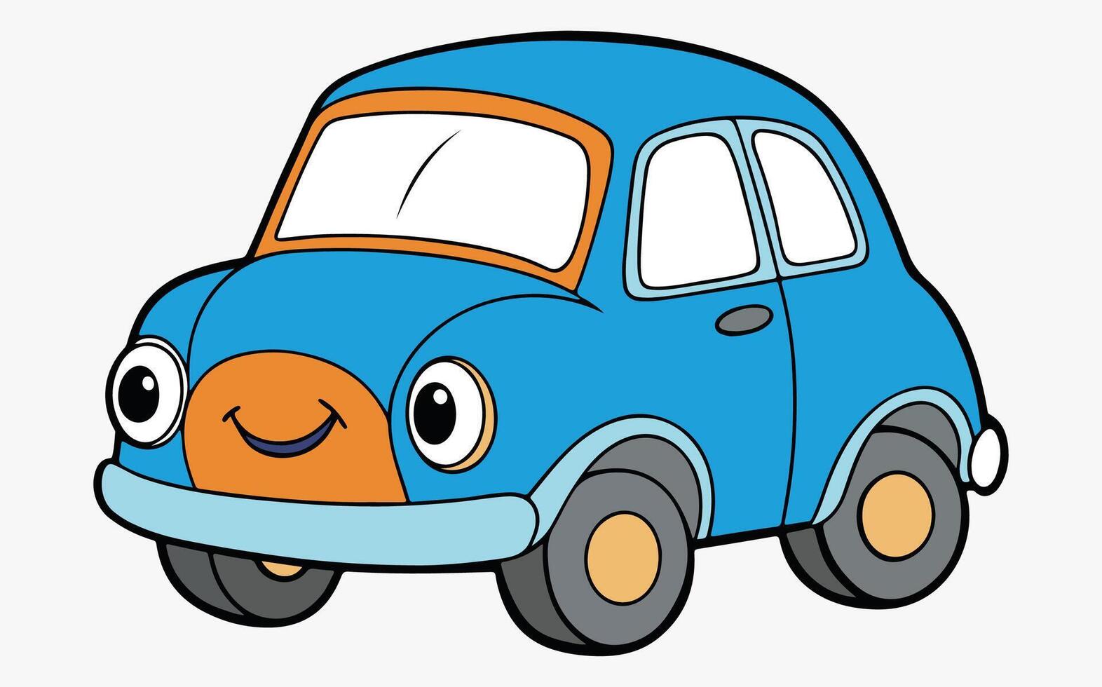 Cartoon car clipart - free clipart vector