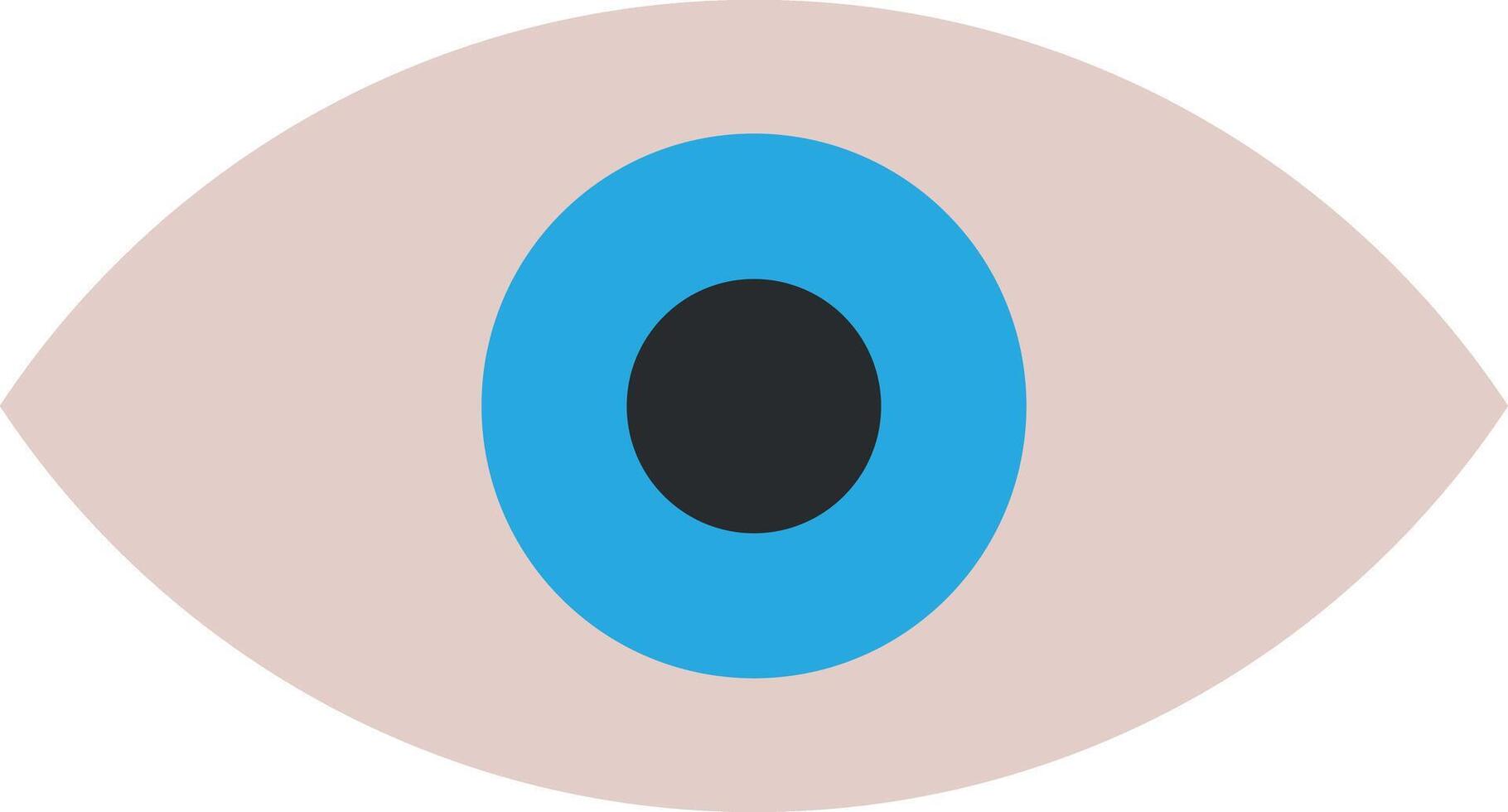 Human eye icon isolated on white background . Eye icon . illustration vector