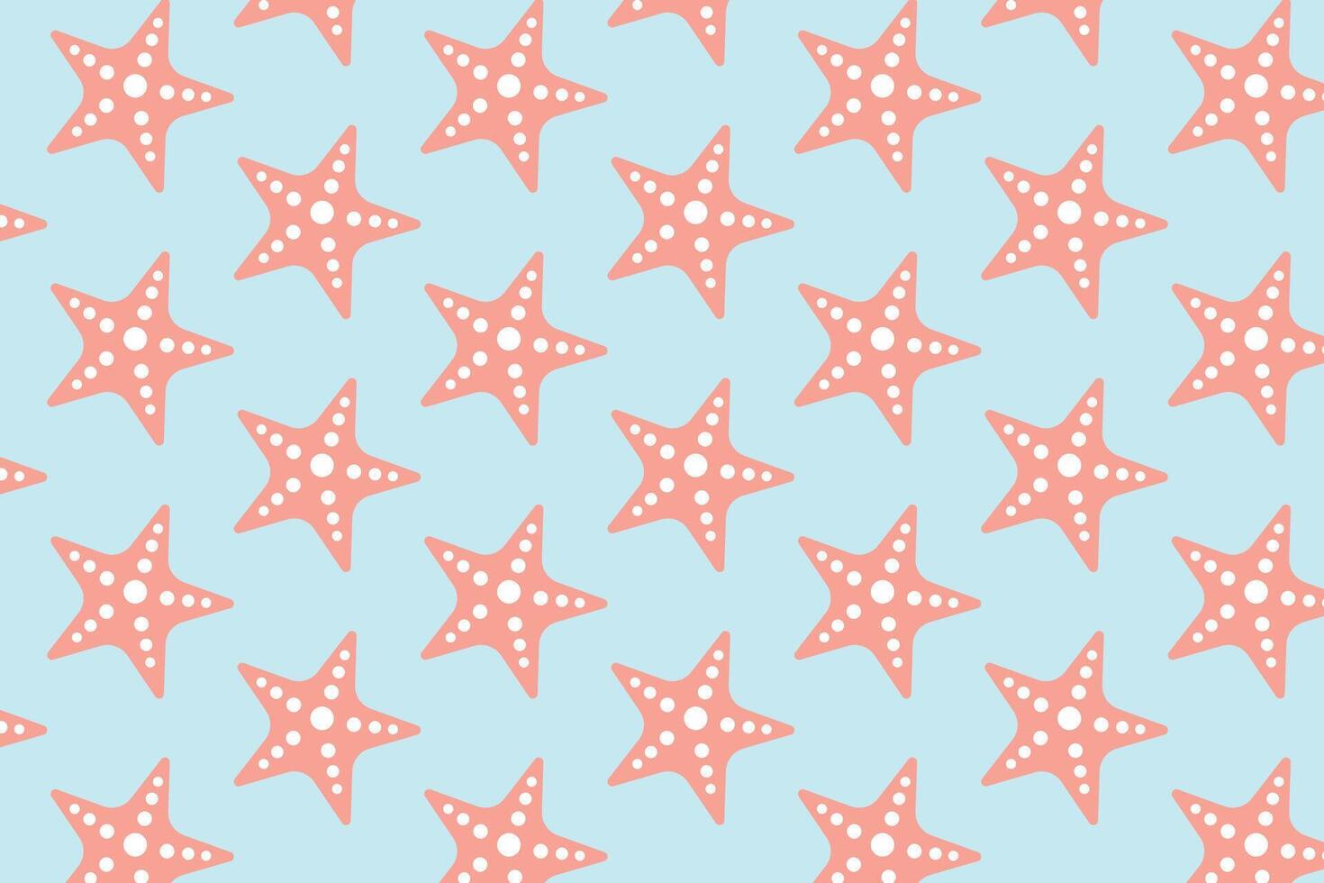Starfish pattern . Sea star pattern . Starfish background . illustration vector