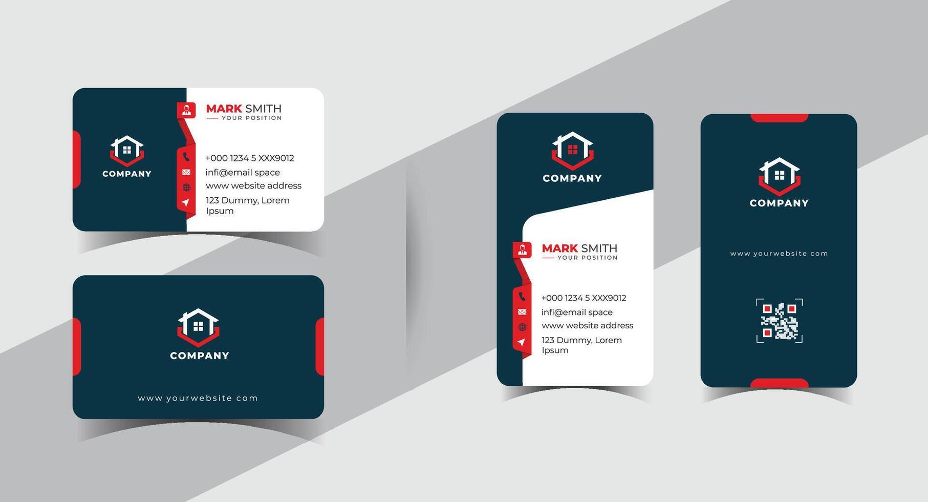 Creative Business Card Templates for Entrepreneurs Startups vector
