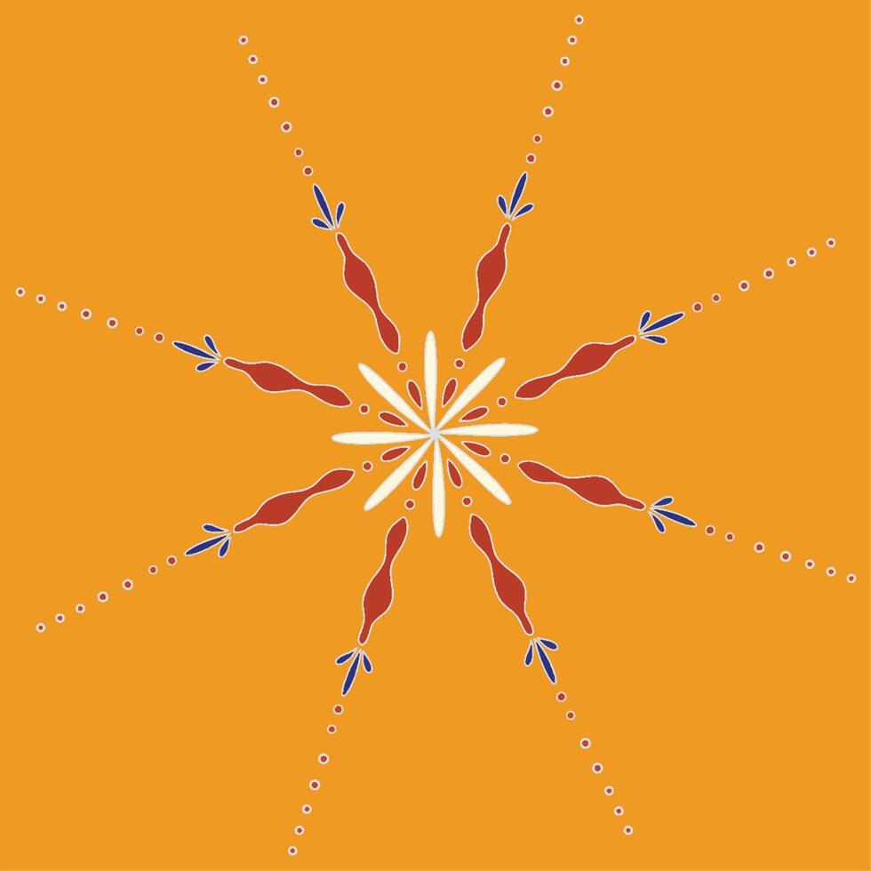 Decorative ceramic tiles vector