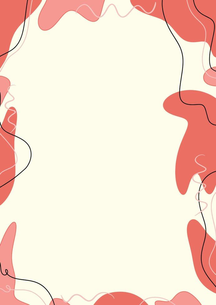 Abstract background page border vector