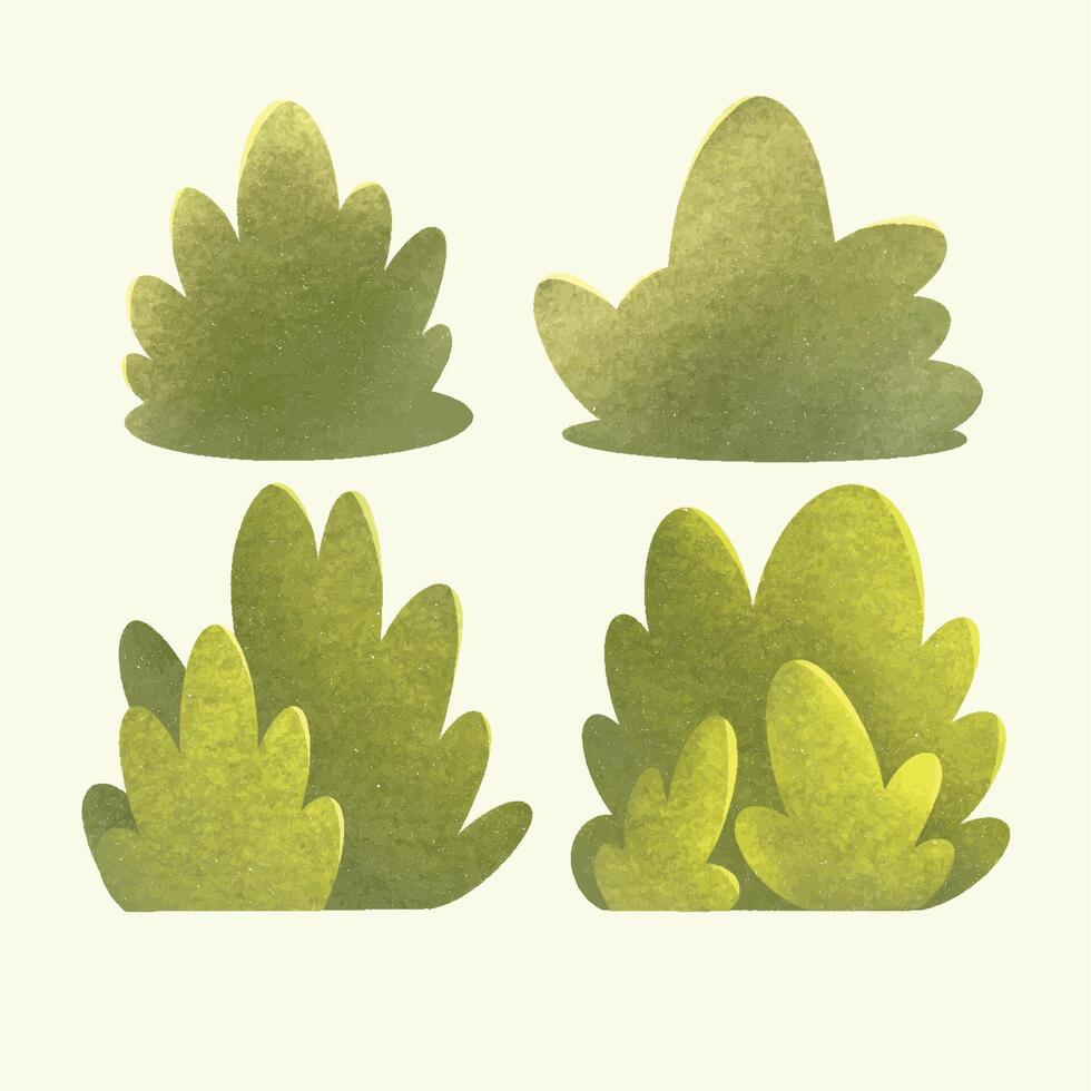 Decorative grass borders vector