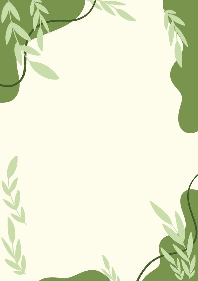 Green cute blank background vector