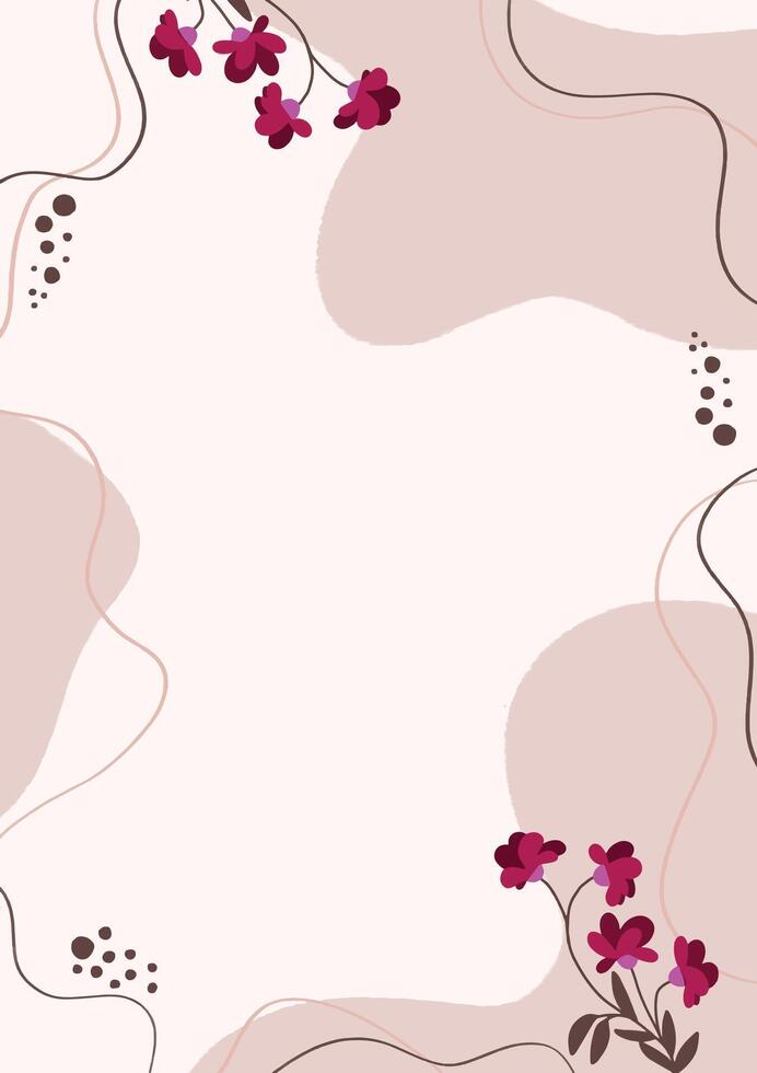 Cute deco flower background vector