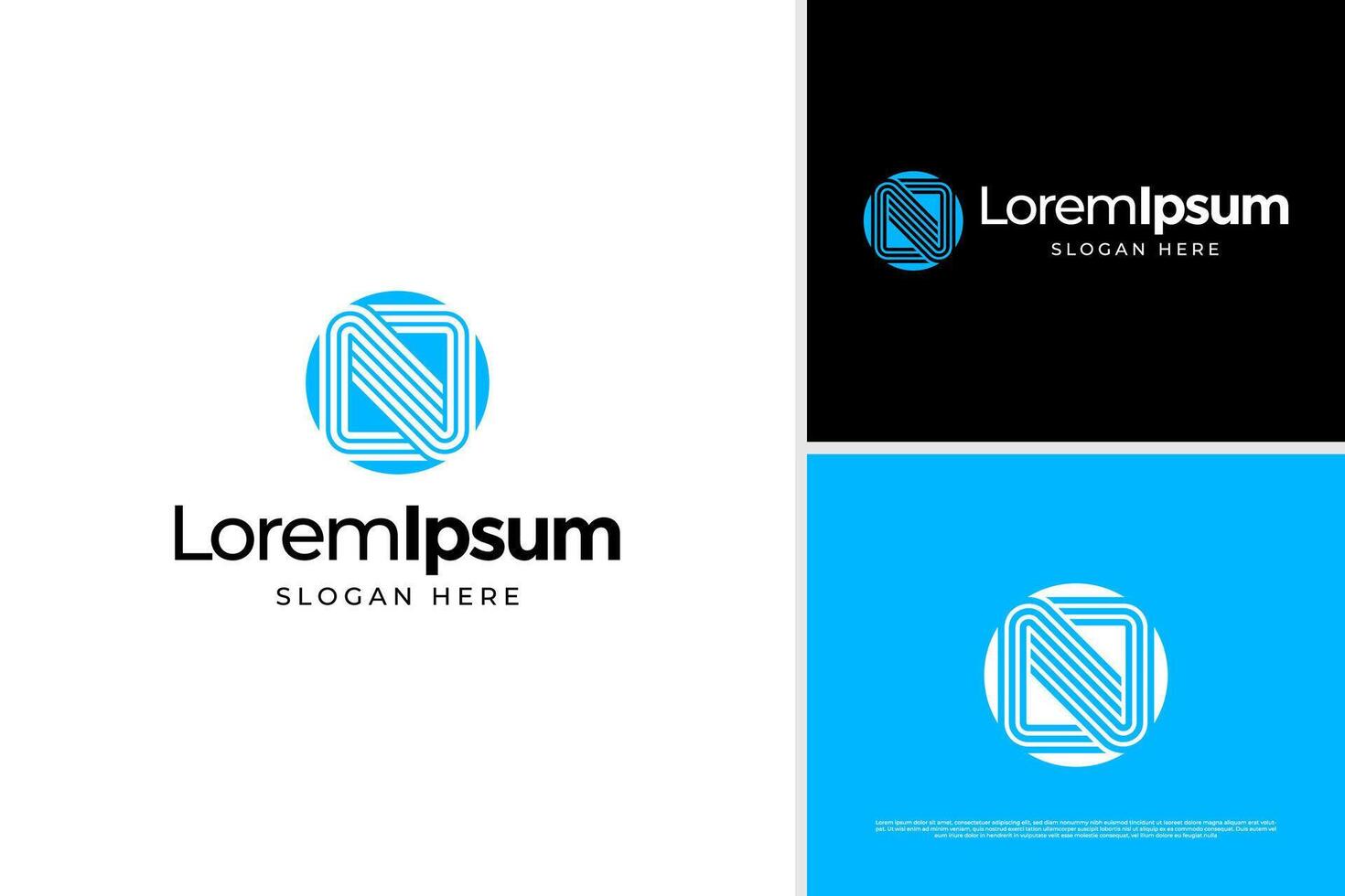 Letter N business logo design template vector